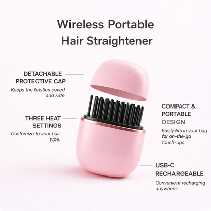 Portable Hair Straightening Comb
